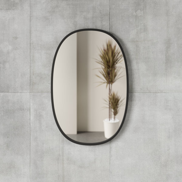 Hub Oval Rubber Wall Mirror & Reviews Joss & Main